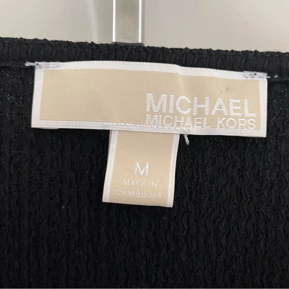 Michael Kors Black Top with Gold Chain Detail - Picture 3 of 3